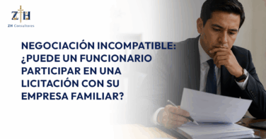 Negociación incompatible: ¿Puede un funcionario participar en una licitación con su empresa familiar?